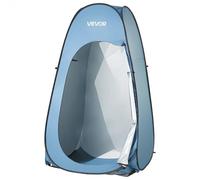 VEVOR Tente de Douche Pop up Instantanée, Abri d'Intimité Portable, Cabine d’Essayage Toilette pour Plage Camping Pêche, Polyester 190T, avec Sac de Suspension, Piquets, Cordes et Sac de Transport