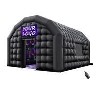 VEVOR Tente de Fête Gonflable Discothèque Club 5x4x3,8 m avec Souffleur 680 W