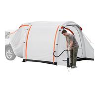 VEVOR Tente de Hayon Gonflable pour 4 à 6 Personnes, Tente Arrière de Voiture 2,44x2,04 m, pour Camping Randonnée SUV Fourgon, Auvent de Coffre Double Usage, Imperméable PU2000 mm, Pompe à Air Incluse