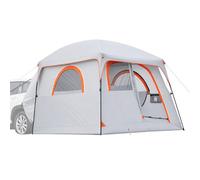 VEVOR Tente de Hayon pour 6 Personnes, Tente Arrière de Voiture 3,05x2,74 m, Auvent de Coffre Imperméable PU2000 mm, pour Camping Randonnée SUV Fourgon, Double Installation avec Fenêtres en Filet
