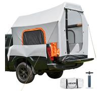 VEVOR Tente de Pick Up Gonflable, Tente de Camping sur Benne de Camionnette 219x165x183 cm, pour Randonnée en Plein Air, Imperméable PU2000 mm, Fenêtres en Maille Aérée, Pompe à Air Incluse
