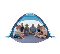 VEVOR Tente de Plage pour 8 Personnes, Abri de Plage Anti-UV Protection UPF 50+, Auvent pour Camping Pêche Pique-niques en Plein Air, Abri Soleil Portable avec Sac de Transport et Poches à Sable