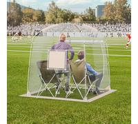 VEVOR Tente de Sport Transparente 183 x 183 x 165 cm pour 2-4 Personne, Tente à Bulle Instantanée, Résistant aux Intempéries, Abri d'Extérieur avec Vue Dégagée, pour Football, Événements Sportifs