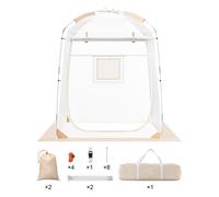 VEVOR Tente de Sport Transparente pour 1 Personne, Tente à Bulle Instantanée, Résistant aux Intempéries, Abri d'Extérieur avec Vue Dégagée, pour Football, Événements Sportifs, Pêche en Plein Air