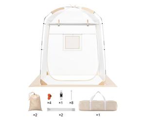 VEVOR Tente de Sport Transparente pour 1 Personne, Tente à Bulle Instantanée, Résistant aux Intempéries, Abri d'Extérieur avec Vue Dégagée, pour Football, Événements Sportifs, Pêche en Plein Air
