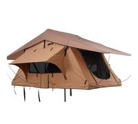 Tente de Toit Rigide-VEVOR-Tente de Toit Rigide Pliable-avec Échelle Télescopique, Matelas, Housse en PVC-Jeep, SUV, Fourgonnette