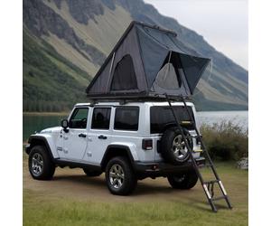 VEVOR Tente de Toit Rigide pour 2 à 3 Personnes, Tente de Camping pour Véhicules Imperméable, avec Échelle Télescopique, Matelas Épais et Coupe-Vent, pour Jeep SUV Pick-up Camion Voitures, Voyage