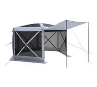 VEVOR Tente Moustiquaire Tonnelle Pop-up 360x360cm Abri Solaire Pliante 10 Personnes Gris Gris