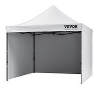 VEVOR Tente tonnelle pop-up 304,8x304,8 cm Blanc avec parois latérales et sac