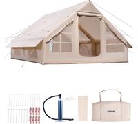 VEVOR Tente de Camping Gonflable de Glamping pour 5 à 8 Personnes avec Pompe
