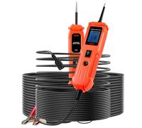 VEVOR Testeur de Circuit Automobile 6-36 V DC, Testeur de Câblage avec Éclairage, Sonde de Test avec Câble de 4 m, pour Test de Polarité, de Continuité et d’Activation des Composants, pour Voiture