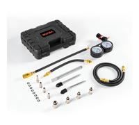 VEVOR Testeur de Compression pour Moteurs, Kit Compressiomètre Plage 0-6,9 bars, pour Contrôle de Pression et Test de Taux de Fuite Auto Moto, Kit de Test d'Étanchéité de Cylindre avec Coffret