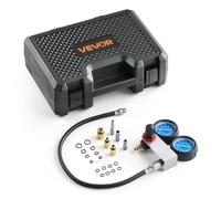VEVOR Testeur de Compression pour Moteurs, Kit Compressiomètre Plage 0-6,9 Bars, pour Contrôle de Pression et Test de Taux de Fuite Auto Moto, Kit de Test d'Étanchéité de Cylindre avec 4 Adaptateurs
