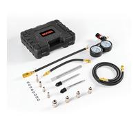 VEVOR Testeur de Compression pour Moteurs, Kit Compressiomètre Plage 0-6,9 bars, pour Contrôle de Pression et Test de Taux de Fuite Auto Moto, Kit de Test d'Étanchéité de Cylindre avec Coffret