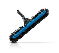 VEVOR Tête de brosse de piscine, 500 mm, brosse à récurer incurvée avec poils en nylon et connecteur de poteau en aluminium, pour nettoyage des parois de piscine creusées/hors sol, poteau non inclus