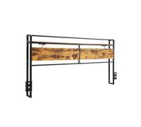 VEVOR Tête de lit pour lit King Size, tête de lit sur Pied réglable en Hauteur avec étagère de Rangement, avec Prises et Port USB, pour différents Cadres de lit, Assemblage Facile, Noir et Marron