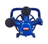 VEVOR Tête de Pompe de Compresseur d'Air, 10 CV, Tête de Pompe à Piston Lubrifié à l'Huile 3 Cylindres, Débit 409 L/min 17,5 CFM à 90 PSI, en Fonte Type V 2 Étages avec Pression d'Air Maximale 185 PSI