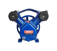 VEVOR Tête de Pompe de Compresseur d'Air, 3 CV, Tête de Pompe à Piston Lubrifié à l'Huile 2 Cylindres, Débit 177 L/min 6,25 CFM à 90 PSI, en Fonte Type V 1 Étage avec Pression d'Air Maximale 116 PSI