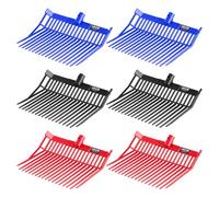 VEVOR Tête de Rechange de Fourche à Fumier à Foin à 18 Dents Inclinées Lot de 6