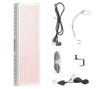VEVOR Thérapie par lumière rouge pour corps complet, 300 LED à double puce, impulsion 10 Hz/40 Hz, réglage de 3 minuteries, panneau de thérapie par lumière rouge de 660 nm et infrarouge proche de 850
