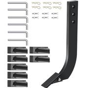 VEVOR Tige de labourage de Lame de Caisson 410 x 209 mm Tige de grattoir de scarificateur 6 pièces Tige de Ripper 3 Trous avec Dents et Broches Coniques Amovibles pour Remplacement, Creuser, Labourer