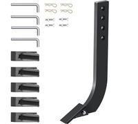 VEVOR Tige de labourage de lame de caisson 464 x 209 mm tige de grattoir de scarificateur 4 pièces tige de ripper 4 trous avec dents et broches coniques amovibles pour remplacement, creuser, labourer