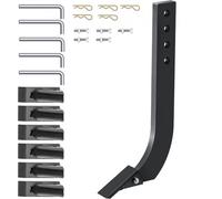 VEVOR Tige de labourage de lame de caisson 464 x 209 mm tige de grattoir de scarificateur 5 pièces tige de ripper 4 trous avec dents et broches coniques amovibles pour remplacement, creuser, labourer