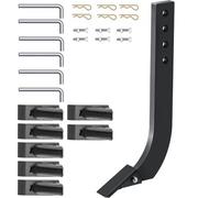 VEVOR Tige de labourage de lame de caisson 464 x 209 mm tige de grattoir de scarificateur 6 pièces tige de ripper 4 trous avec dents et broches coniques amovibles pour remplacement, creuser, labourer