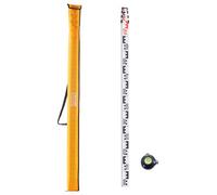 VEVOR Tige de mesure télescopique métrique 4 m cm/mm avec niveau à bulle et sac