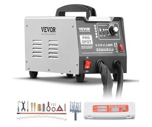 VEVOR Tire Clou Carrosserie 1,8 KW Kit Poste de Débosselage Soudeuse par Points avec 7 Modes de Soudage Puissance Réglable Outil de Réparation Bosses Carrosserie pour Débosselage de Voitures Camions
