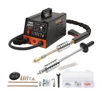 VEVOR Tire Clou Carrosserie 3 kW Kit Poste de Débosselage Soudeuse par Points 6 Modes de Soudage Outil de Réparation de Bosses de Carrosserie 16 Accessoires pour Débosselage de Voitures Camions Motos