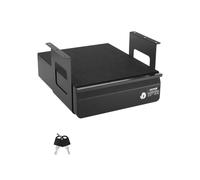 VEVOR Tiroir Coulissant sous Bureau, 365x335x185 mm, Tiroir Organisateur de Rangement de Bureau Caché Verrouillable, Capacité de Charge 5 kg, pour Maison sous Table, Poste de Travail Assis-debout