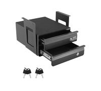 VEVOR Tiroir Coulissant sous Bureau, 365x335x250 mm, Tiroir Organisateur de Rangement de Bureau Caché Verrouillable, Capacité de Charge 5 kg, pour Maison sous Table, Poste de Travail Assis-debout