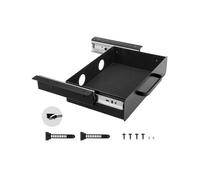 VEVOR Tiroir Coulissant sous Bureau, 385x230x76 mm, Tiroir Organisateur de Rangement de Bureau Caché, Capacité de Charge 5 kg, Espace Économisé pour Maison sous Table, Poste de Travail Assis-debout