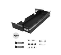 VEVOR Tiroir Coulissant sous Bureau, 740x235x107 mm, Tiroir Organisateur de Rangement de Bureau Caché, Capacité de Charge 5 kg, Espace Économisé pour Maison sous Table, Poste de Travail Assis-debout