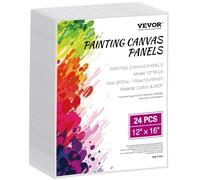 VEVOR Toile blanche pour peinture, lot de 24, toile à peindre, 305x406 mm, tableau en toile pour la peinture pour croquis, peinture acrylique et à l'huile, aquarelle, pour enfants et professionnels