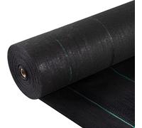 VEVOR - couverture de sol tissée, barrière contre les mauvaises herbes, 5oz, 5'x 250', tissu paysager noir