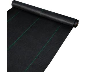 VEVOR Toile de Paillage 91,4x2 m Toile Anti-Mauvaises Herbes 183 ㎡ Géotextile Bâche Jardin PP Haute Perméabilité Densité 85 g Textile Sous-couche pour Couverture de Sol Jardinage Agriculture Potager