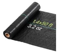 VEVOR Toile de Paillage Géotextile Anti Mauvaise Herbe 0,4x15,2 m 90 g/m²