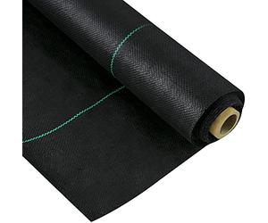 VEVOR Toile de Protection Contre Les Mauvaises Herbes de 0,9 m x 15,2 m de qualité supérieure et très résistante, 141,7 g, Tissu tissé Anti-Mauvaises Herbes, Haute perméabilité, Bon pour parterres de