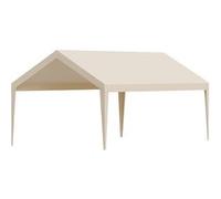 Toile de Rechange Carport 609x365x305cm Résistante UV Imperméable et Durable Beige