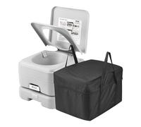 VEVOR Toilette Portable avec Chasse d’Eau, Toilette de Camping avec Réservoir à Matières 12 L et Réservoir d’Eau 12 L, WC de Voyage à Bouton-Poussoir, Étanche et Sans Odeur, pour Camping-car Caravane