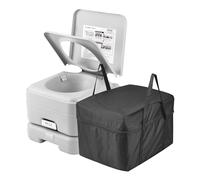 VEVOR Toilette Portable avec Chasse d’Eau, Toilette de Camping avec Réservoir à Matières 12 L et Réservoir d’Eau 12 L, WC de Voyage à Bouton-Poussoir, Étanche et sans Odeur, pour Camping-Car Caravane