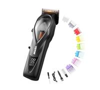 VEVOR Tondeuse à Cheveux Professionnelle Rechargeable Sans Fil avec Lame DLC, Moteur Haute Vitesse 10000 tr/min, Kit de Coupe de Cheveux avec 8 Peignes de Guidage, pour Barbier à Domicile, Coiffeur