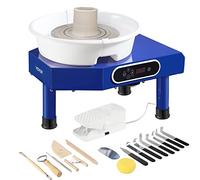 VEVOR Tour de Potier 25 cm de Dia. Roue de Poterie Électrique 350 W 60-300 tr/min Machine de Poterie Électrique Charge Max. 5 kg d’Argile avec Pédale Bassin Amovible pour Modeler Artisanat Céramique