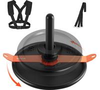 VEVOR Traîneau de poids Traîneau de musculation pour améliorer la vitesse lors d'exercices sportifs, appareil de fitness avec sangle, pour disques de poids 51 mm Orange & noir