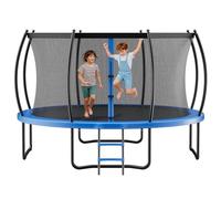 VEVOR Trampoline d'extérieur, 305 x 305 cm, Trampoline de Loisirs antirouille avec Filet de sécurité et Coussin épais, certifié ASTM, capacité de Charge maximale de 150 kg, pour Enfants et Adultes