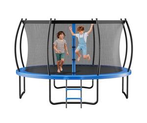 VEVOR Trampoline d'extérieur, 305 x 305 cm, Trampoline de Loisirs antirouille avec Filet de sécurité et Coussin épais, certifié ASTM, capacité de Charge maximale de 150 kg, pour Enfants et Adultes