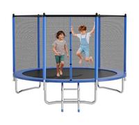 VEVOR Trampoline d'extérieur, 305 x 305 cm, Trampoline de Loisirs antirouille Rond avec Filet de sécurité et Cadre en Acier, certifié ASTM, capacité de Charge maximale 150 kg, pour Enfants et Adultes