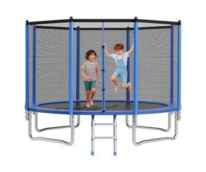 VEVOR Trampoline d'extérieur, 366 x 366 cm, Trampoline de Loisirs antirouille Rond avec Filet de sécurité et Cadre en Acier, certifié ASTM, capacité de Charge maximale 181 kg, pour Enfants et Adultes